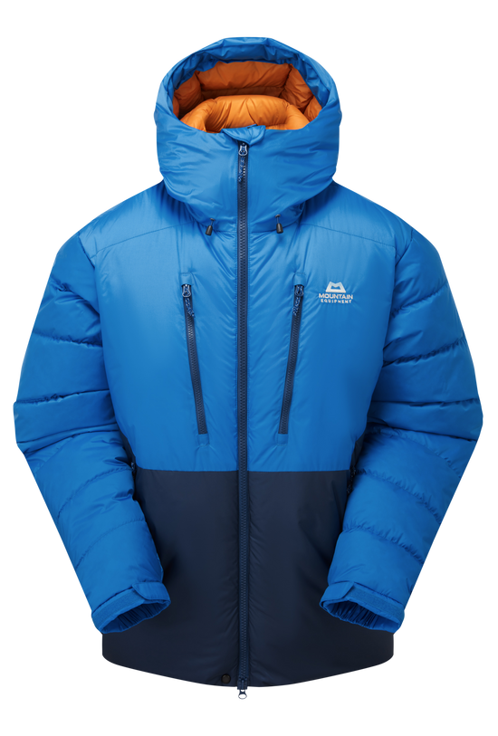 Mountain Equipment Annapurna Men's Jacket in Navy/Atlantic - Flat Lay