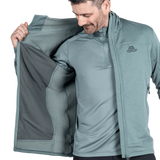 Mountain Equipment Apiro Hooded Men's Jacket in Goblin Blue - Interior lining detail