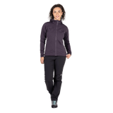 Mountain Equipment Apiro Hooded Women's Jacket in Nightshade - Front, on model