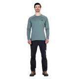 Mountain Equipment Apiro Men's Crew in Goblin Blue - Front Fit on Model