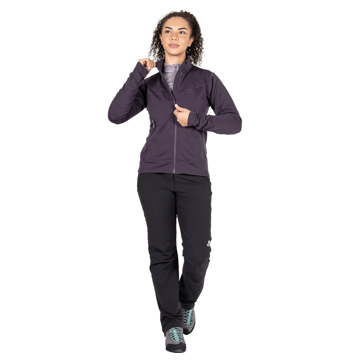 Mountain Equipment Apiro Women's Jacket in Nightshade - Front Fit on Model 2