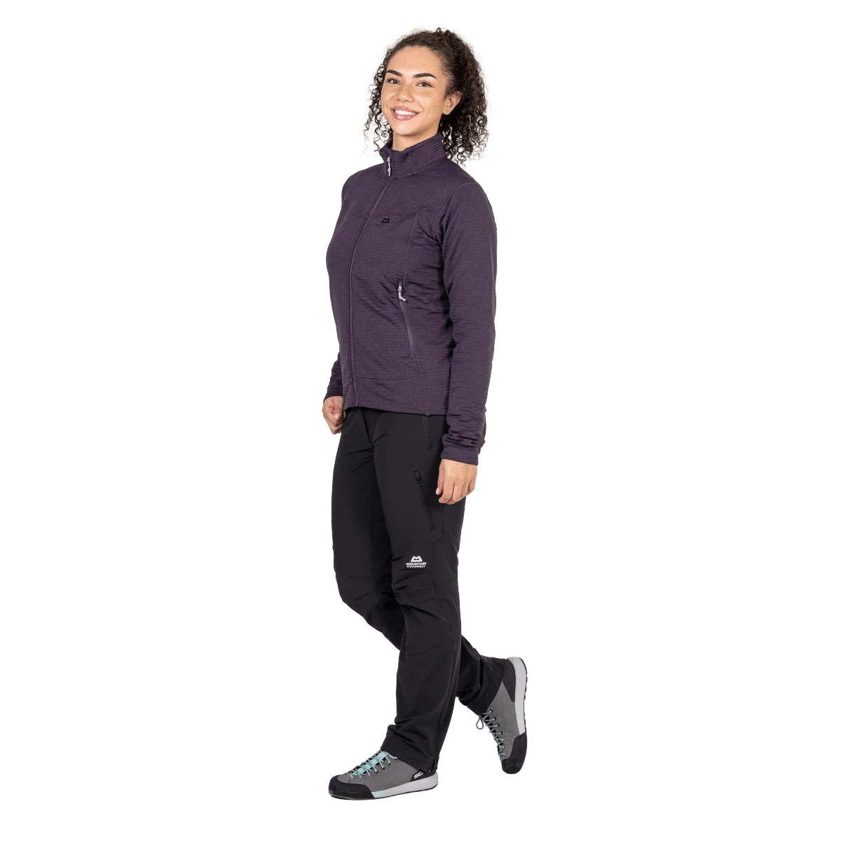 Mountain Equipment Apiro Women's Jacket in Nightshade - Side Fit on Model