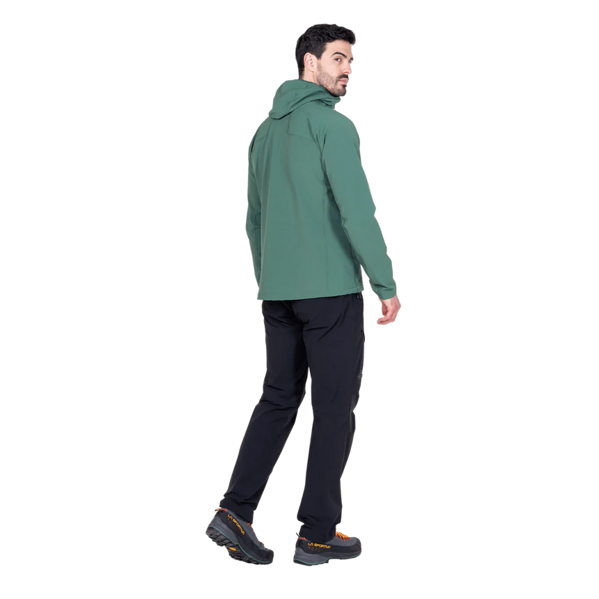 Mountain Equipment Arrow Hooded Men's Jacket in Fern/Pine - On Model Front 2