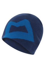 Mountain Equipment Branded Knitted Beanie in Admiral/Atlantic - Front