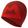 Mountain Equipment Branded Knitted Beanie in Merlot/Chili - Front