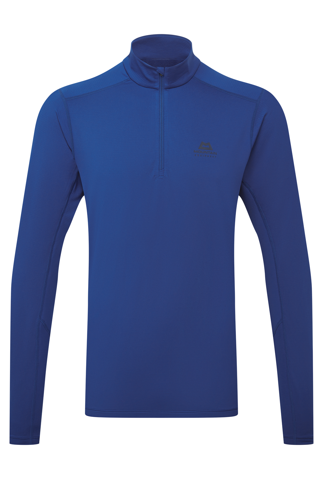 Mountain Equipment Cerrig Men's LS Zip T in Admiral Blue - Front
