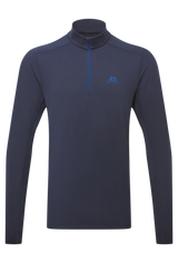 Mountain Equipment Cerrig Men's LS Zip T in Cosmos - Front