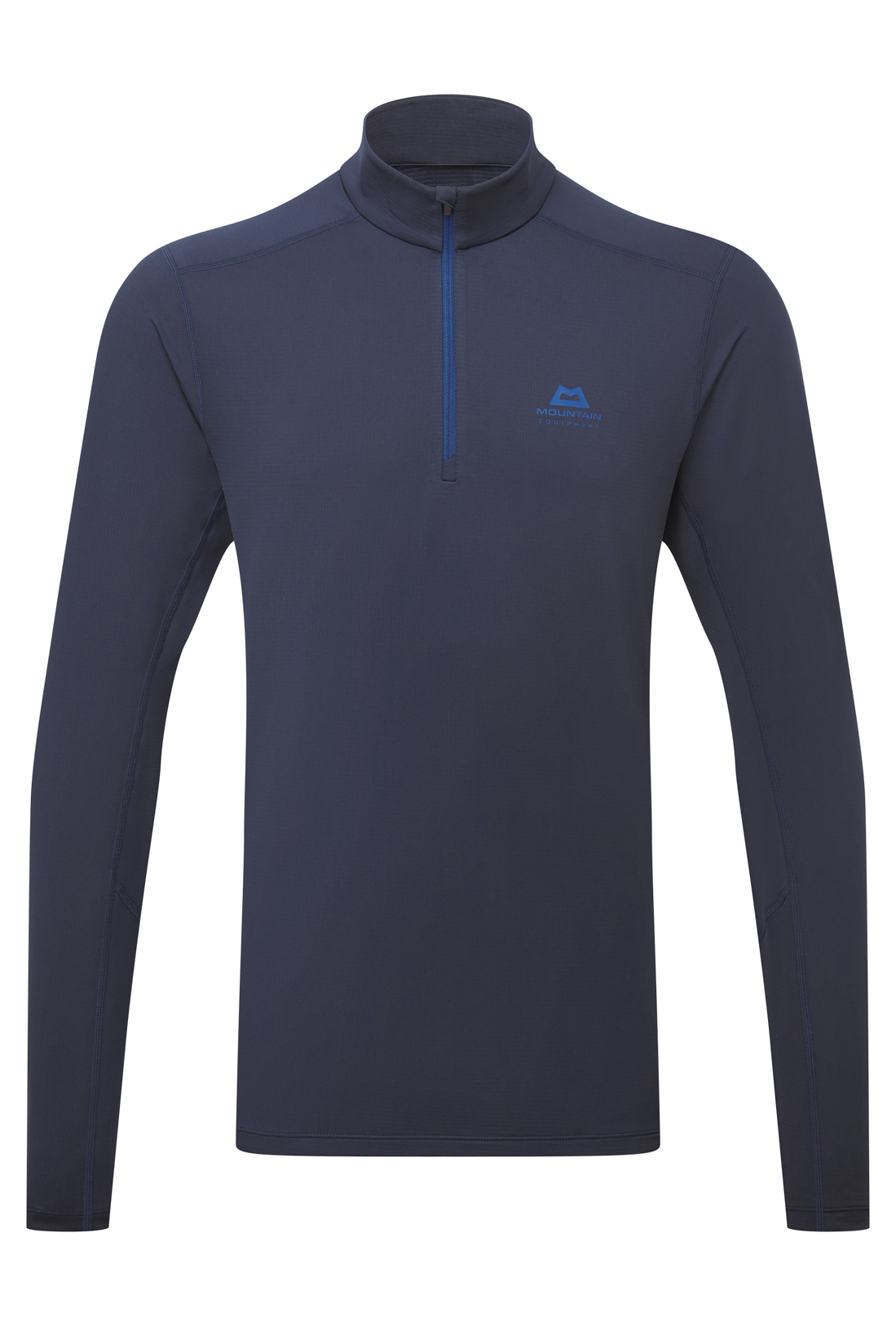Mountain Equipment Cerrig Men's LS Zip T in Cosmos - Front