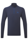 Mountain Equipment Cerrig Men's LS Zip T in Cosmos - Front