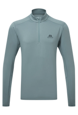 Mountain Equipment Cerrig Men's LS Zip T in Goblin Blue - Front