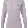 Mountain Equipment Cerrig Women's LS Zip T in Allium - Front