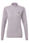 Mountain Equipment Cerrig Women's LS Zip T in Allium - Front