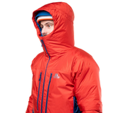 Mountain Equipment Citadel Men's Jacket in Admiral/Chili - Hood Up