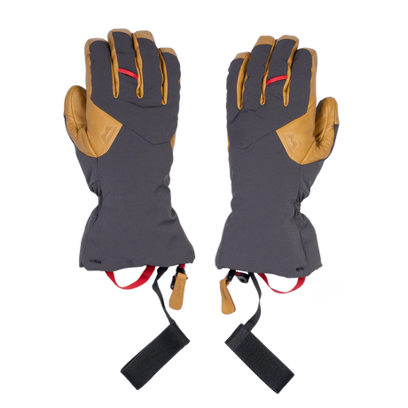 Mountain Equipment Couloir Gloves Gore-Tex in Obsidian/Tan - Back Pair