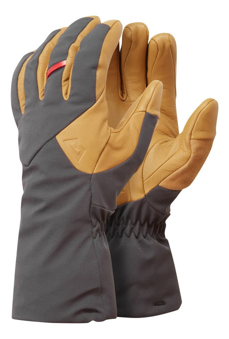 Mountain Equipment Couloir Gloves Gore-Tex in Obsidian/Tan - Front