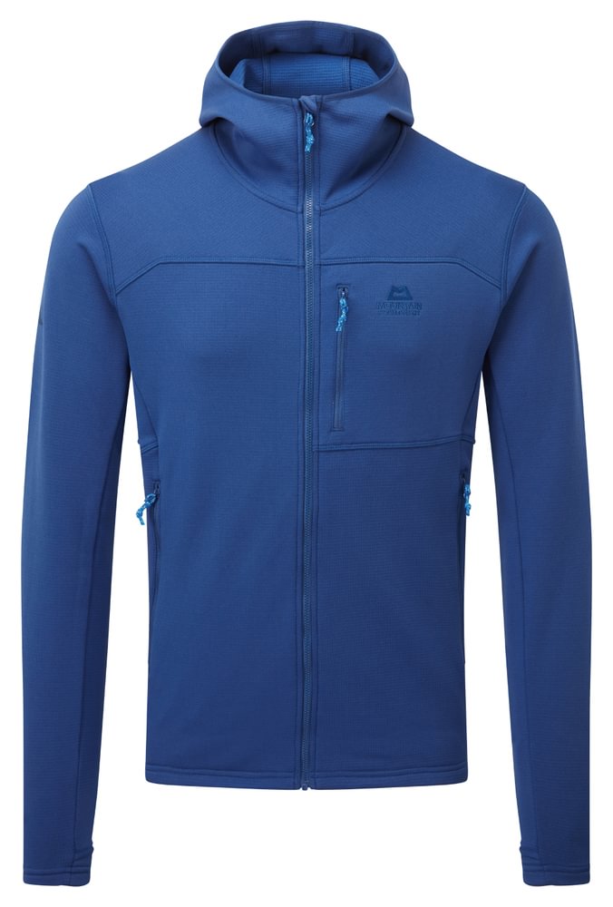 Mountain Equipment Durian Hooded Men's Jacket in Admiral Blue - Front