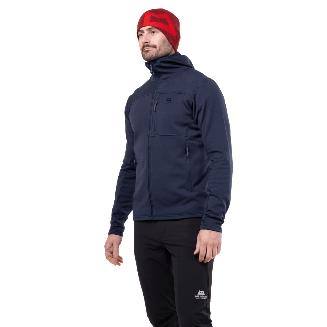 Mountain Equipment Durian Hooded Men's Jacket in Cosmos - Back Fit 2