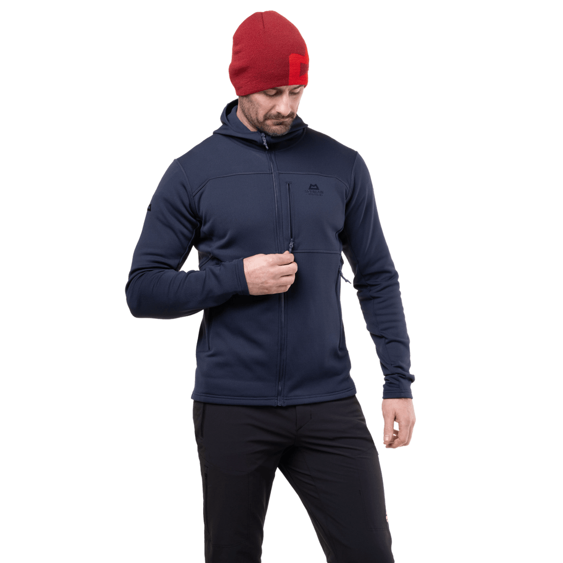 Mountain Equipment Durian Hooded Men's Jacket in Cosmos - Chest Pocket