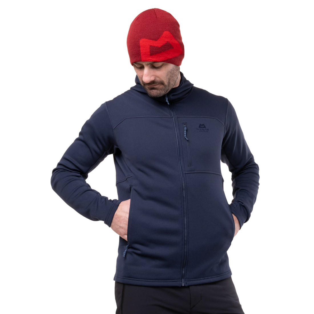 Mountain Equipment Durian Hooded Men's Jacket in Cosmos - Hand Pocket
