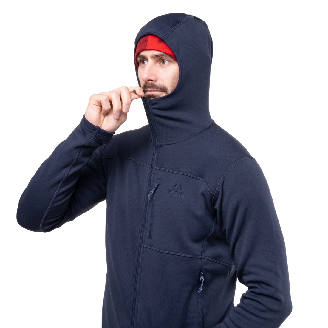 Mountain Equipment Durian Hooded Men's Jacket in Cosmos - Hood Detail