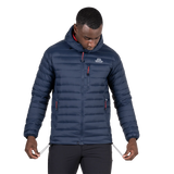 Mountain Equipment Earthrise Hooded Men's Jacket in Cosmos - Carry Loop Detail Model