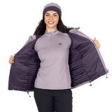 Mountain Equipment Earthrise Hooded Women's Jacket in Allium - interior detail