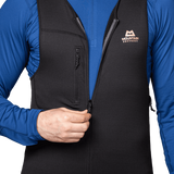 Mountain Equipment Eclipse Salopette in Black - 2-Way YKK Front Zip Detail