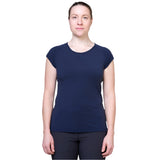 Mountain Equipment Equinox Women's Tee in Cosmos - On Model Front