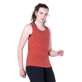 Mountain Equipment Equinox Women's Vest in Rosewood - On Model Side