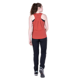 Mountain Equipment Equinox Women's Vest in Rosewood - On Model Walking Back 2