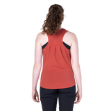 Mountain Equipment Equinox Women's Vest in Rosewood - On Model Walking Back