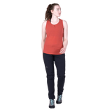 Mountain Equipment Equinox Women's Vest in Rosewood - On Model Walking Front
