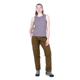 Mountain Equipment Fairhead Women's Tank in Allium - Front full length model view