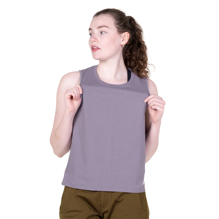 Mountain Equipment Fairhead Women's Tank in Allium - Front model view