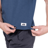 Mountain Equipment Fairhead Women's Tank in Dusk - Badge detail