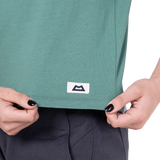 Mountain Equipment Fairhead Women's Tank in Sage - Badge detail