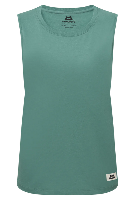 Mountain Equipment Fairhead Women's Tank in Sage - Front flat lay
