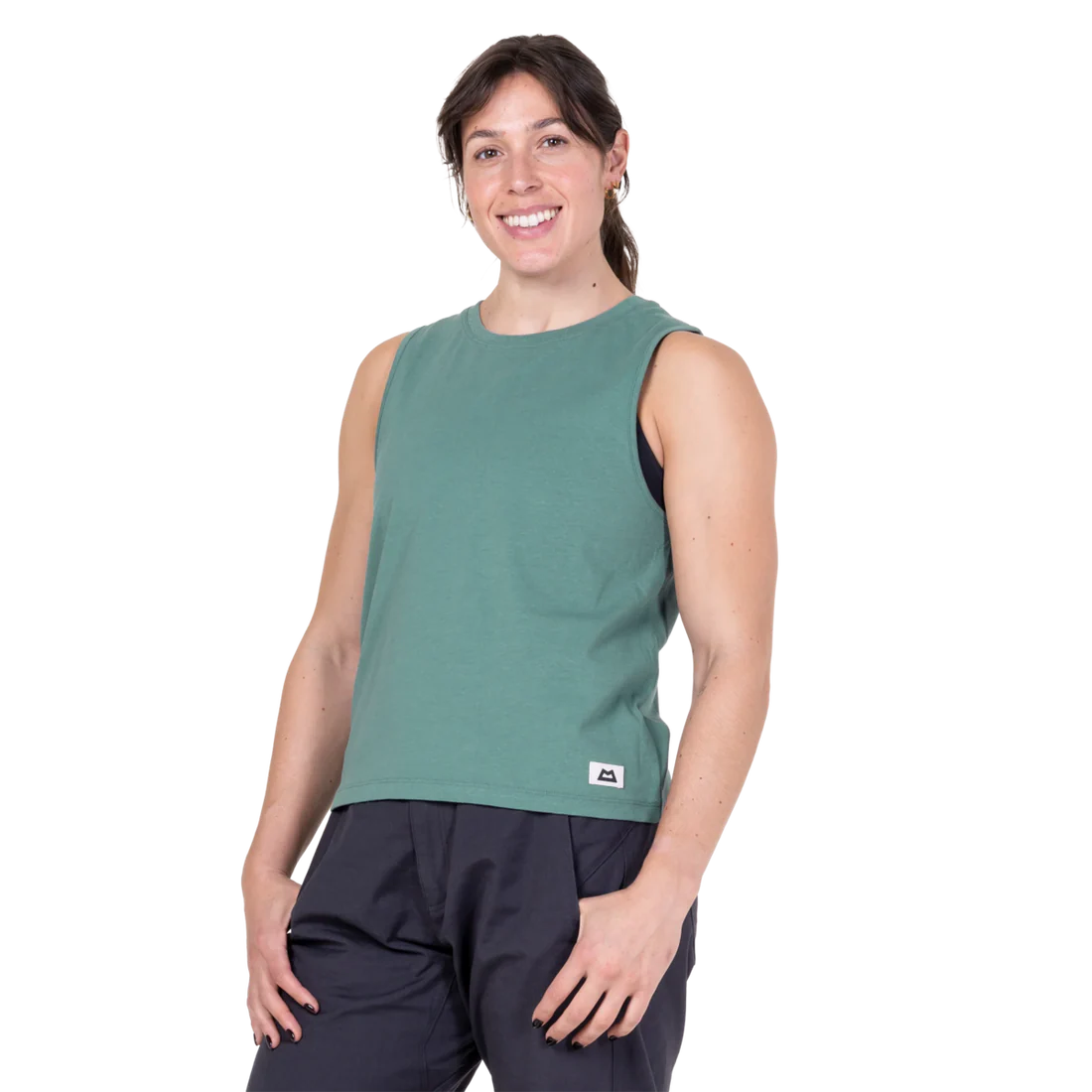 Mountain Equipment Fairhead Women's Tank in Sage - Front model view