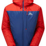 Mountain Equipment Fitzroy Men's Jacket in Admiral/Chili - Flat Lay Front