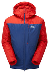 Mountain Equipment Fitzroy Men's Jacket in Admiral/Chili - Flat Lay Front