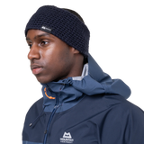 Mountain Equipment Flash Headband in Cosmos - On Model Side