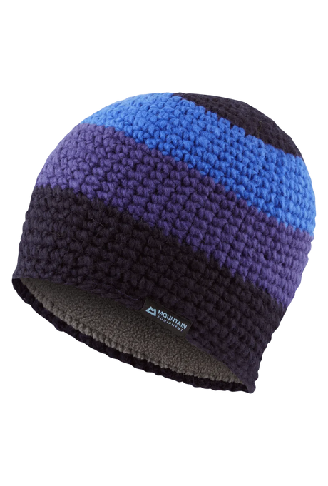 Mountain Equipment Flash Women's Beanie in Cosmos/Amethyst/Vivid - Flat Lay