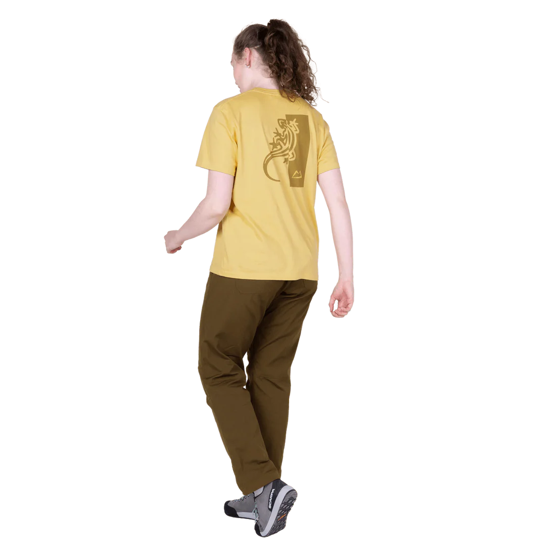 Mountain Equipment Flowstone Women's Pant in Desert Palm - Front full length model view alternate