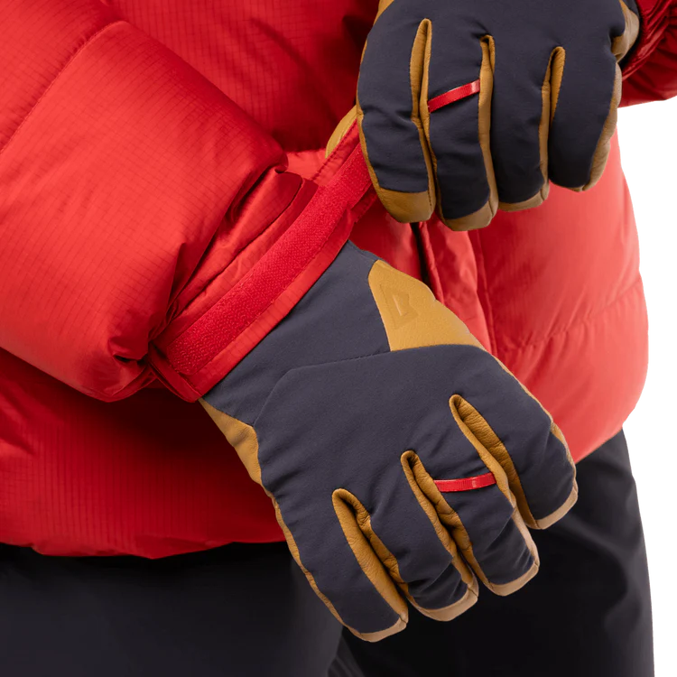 Mountain Equipment Gasherbrum Men's Jacket in Chili Red - Glove Detail