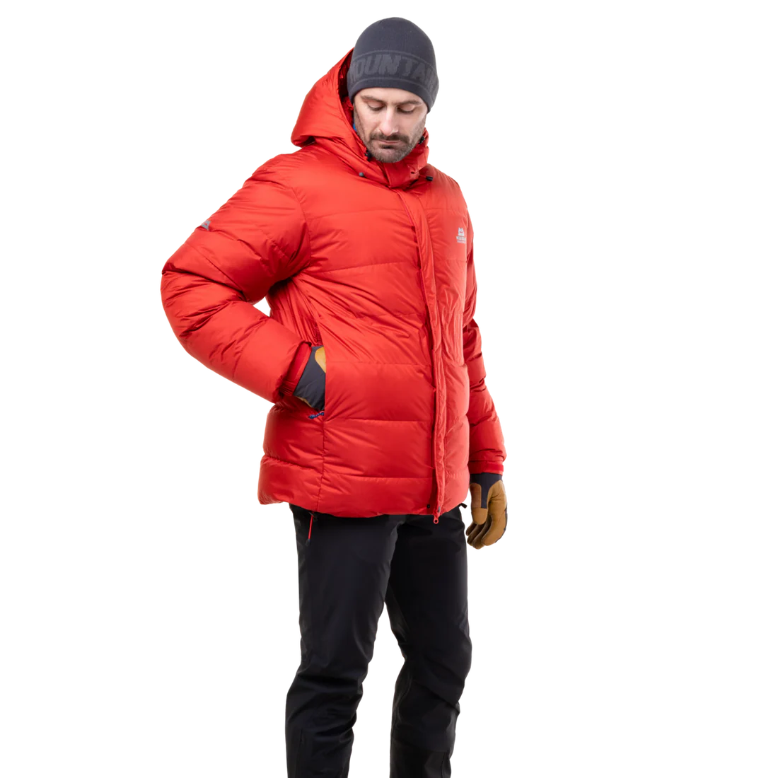 Mountain Equipment Gasherbrum Men's Jacket in Chili Red - On Model Front