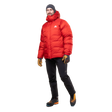 Mountain Equipment Gasherbrum Men's Jacket in Chili Red - On Model Three Quarter