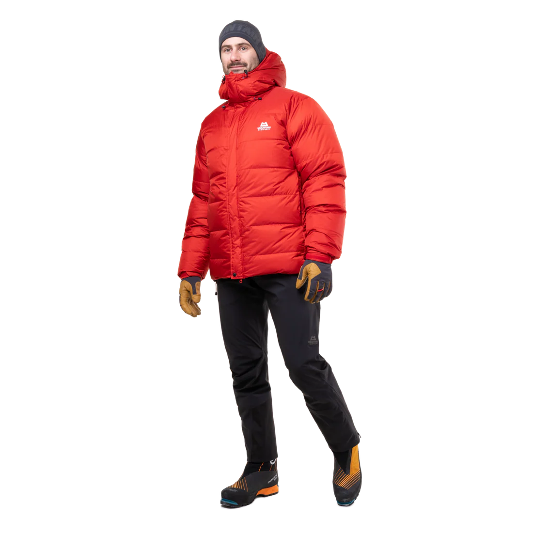 Mountain Equipment Gasherbrum Men's Jacket in Chili Red - On Model Three Quarter