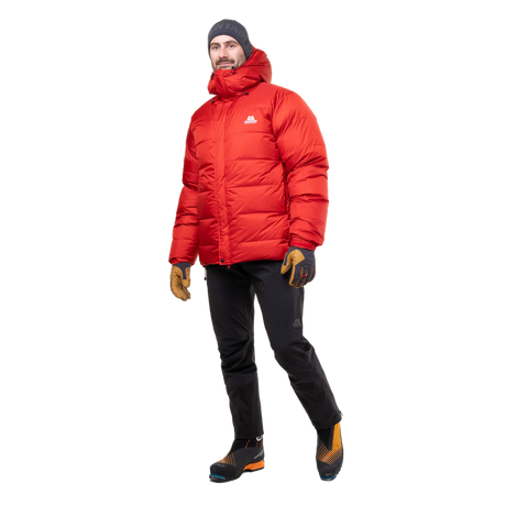 Mountain Equipment Gasherbrum Men's Jacket in Chili Red - On Model Three Quarter