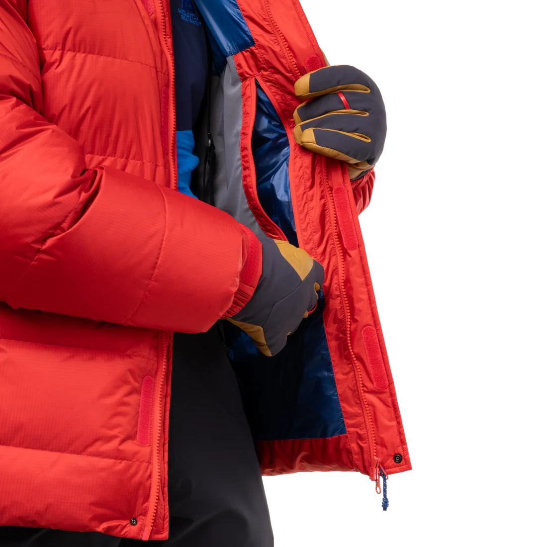 Mountain Equipment Gasherbrum Men's Jacket in Chili Red - Pocket Detail