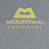 Mountain Equipment Headpoint Emblem Men's Tee in Flint Grey - Logo Detail